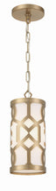 Crystorama Libby Langdon Jennings 1 Light Aged Brass Mini Pendant
