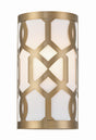 Crystorama Libby Langdon Jennings 1 Light Aged Brass Sconce
