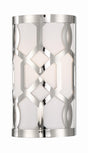 Crystorama Libby Langdon Jennings 1 Light Polished Nickel Sconce
