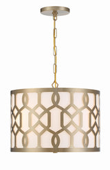 Crystorama Libby Langdon Jennings 3 Light Aged Brass Pendant