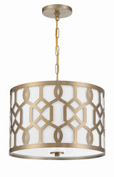 Crystorama Libby Langdon Jennings 3 Light Aged Brass Pendant