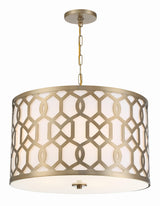 Crystorama Libby Langdon Jennings 5 Light Aged Brass Pendant