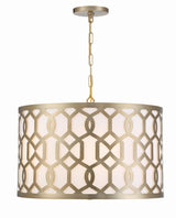 Crystorama Libby Langdon Jennings 5 Light Aged Brass Pendant