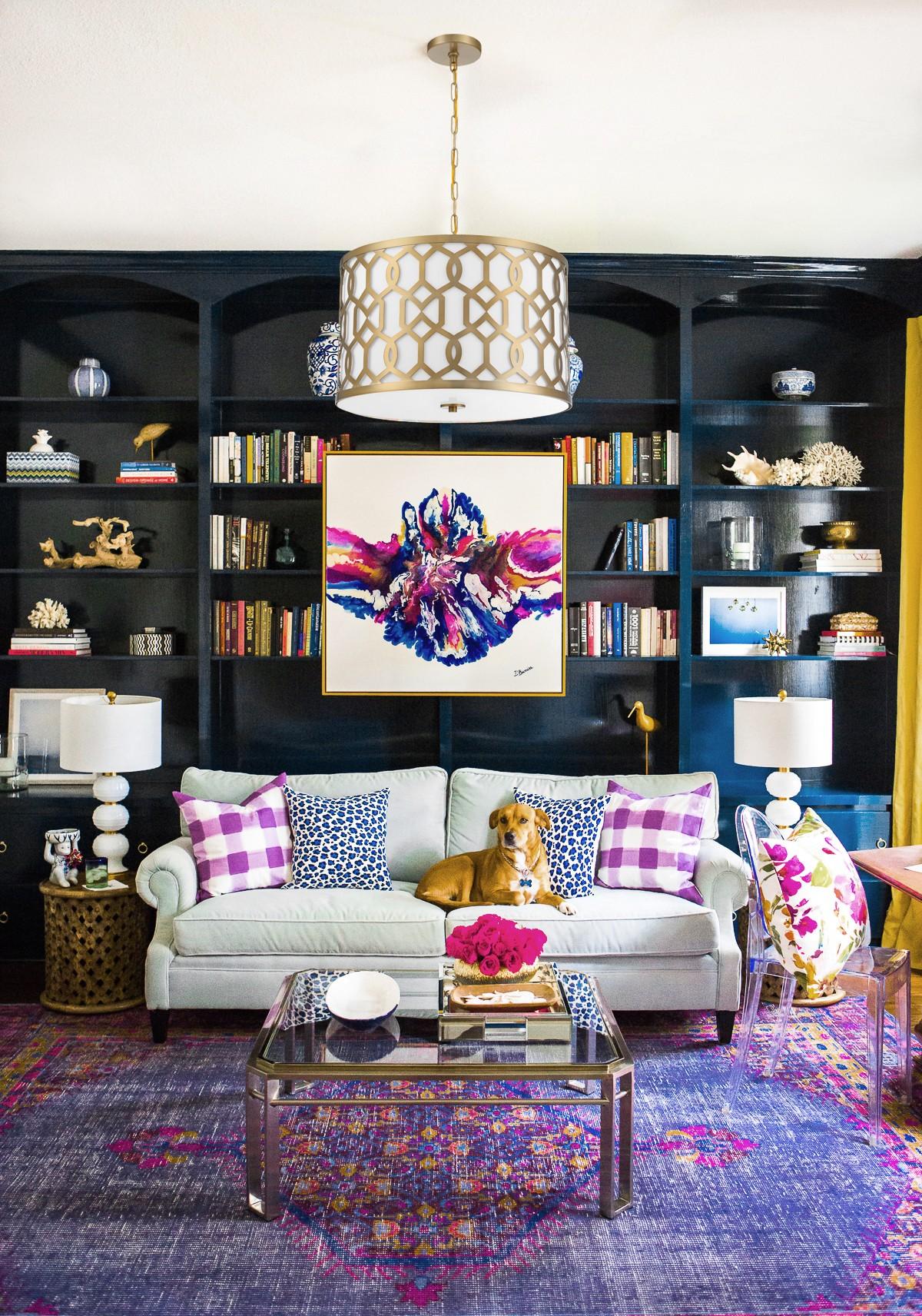 Crystorama Libby Langdon Jennings 5 Light Aged Brass Pendant