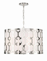 Crystorama Libby Langdon Jennings 5 Light Polished Nickel Pendant