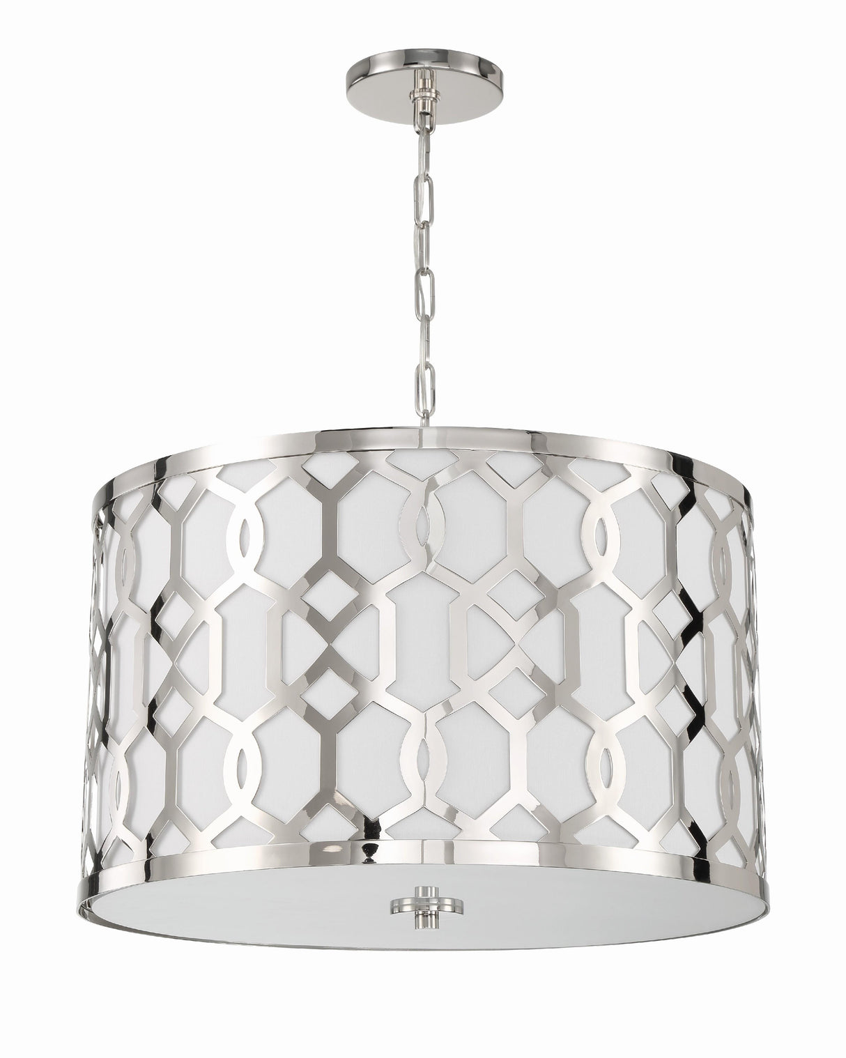 Crystorama Libby Langdon Jennings 5 Light Polished Nickel Pendant