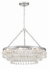 Crystorama Calypso 6 Light Polished Chrome Chandelier