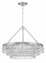Crystorama Calypso 6 Light Polished Chrome Chandelier