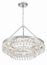 Crystorama Calypso 6 Light Polished Chrome Chandelier
