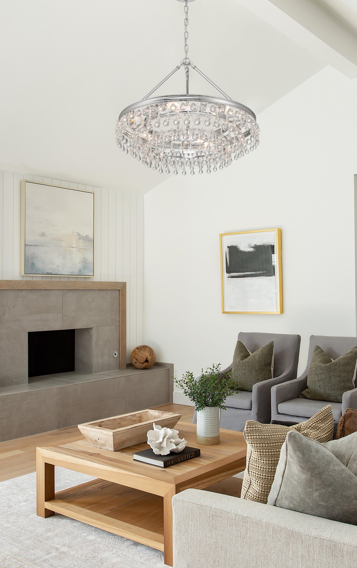 Crystorama Calypso 6 Light Polished Chrome Chandelier