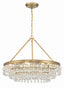 Crystorama Calypso 6 Light Vibrant Gold Chandelier