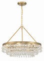 Crystorama Calypso 6 Light Vibrant Gold Chandelier