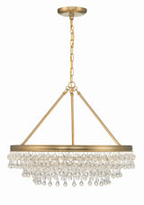 Crystorama Calypso 6 Light Vibrant Gold Chandelier