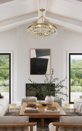 Crystorama Calypso 6 Light Vibrant Gold Chandelier