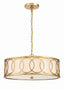 Crystorama Libby Langdon Graham 6 Light Antique Gold Chandelier