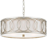 Crystorama Libby Langdon Graham 6 Light Antique Silver Chandelier