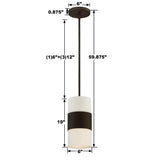 Crystorama Libby Langdon Grayson 1 Light Dark Bronze Mini Pendant