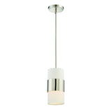 Crystorama Libby Langdon Grayson 1 Light Polished Nickel Mini Pendant