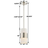 Crystorama Libby Langdon Grayson 1 Light Polished Nickel Mini Pendant