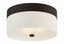 Crystorama Libby Langdon Grayson 3 Light Dark Bronze Flush Mount