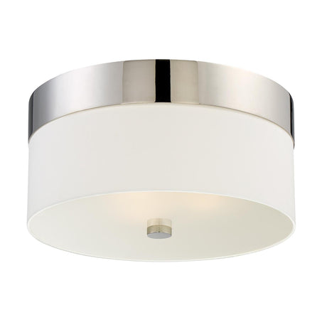 Crystorama Libby Langdon Grayson 3 Light Polished Nickel Flush Mount