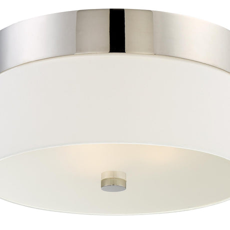 Crystorama Libby Langdon Grayson 3 Light Polished Nickel Flush Mount