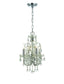 Crystorama Imperial 4 Light Swarovski Strass Crystal Polished Chrome Mini Chandelier