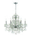 Crystorama Imperial 6 Light Clear Italian Crystal Polished Chrome Chandelier