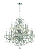 Crystorama Imperial 12 Light Swarovski Strass Crystal Polished Chrome Chandelier