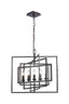 Crystorama Capri 5 Light Raw Steel Chandelier