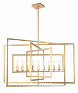 Crystorama Capri 9 Light Antique Gold Chandelier