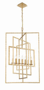 Crystorama Capri 7 Light Antique Gold Lantern Chandelier