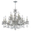 Crystorama Maria Theresa 12 Light Hand Cut Crystal Polished Chrome Chandelier