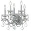Crystorama Maria Theresa 5 Light Hand Cut Crystal Polished Chrome Sconce