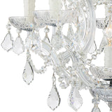 Crystorama Maria Theresa 6 Light Clear Italian Crystal Polished Chrome Chandelier