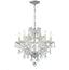 Crystorama Maria Theresa 6 Light Hand Cut Crystal Polished Chrome Chandelier