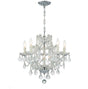 Crystorama Maria Theresa 6 Light Swarovski Strass Crystal Polished Chrome Chandelier