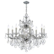 Crystorama Maria Theresa 9 Light Hand Cut Crystal Polished Chrome Chandelier