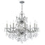 Crystorama Maria Theresa 9 Light Hand Cut Crystal Polished Chrome Chandelier