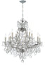 Crystorama Maria Theresa 13 Light Swarovski Strass Crystal Polished Chrome Chandelier