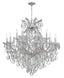 Crystorama Maria Theresa 19 Light Spectra Crystal Polished Chrome Chandelier
