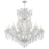 Crystorama Maria Theresa 25 Light Hand Cut Crystal Polished Chrome Chandelier