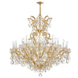 Crystorama Maria Theresa 25 Light Hand Cut Crystal Gold Chandelier