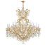 Crystorama Maria Theresa 25 Light Hand Cut Crystal Gold Chandelier