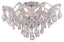 Crystorama Maria Theresa 5 Light Hand Cut Crystal Polished Chrome Semi Flush Mount