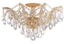 Crystorama Maria Theresa 5 Light Swarovski Strass Crystal Gold Semi Flush Mount