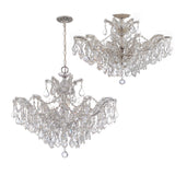 Crystorama Maria Theresa 6 Light Swarovski Strass Crystal Polished Chrome Semi Flush Mount