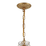 Crystorama Filmore 4 Light Spectra Crystal Antique Gold Mini Chandelier