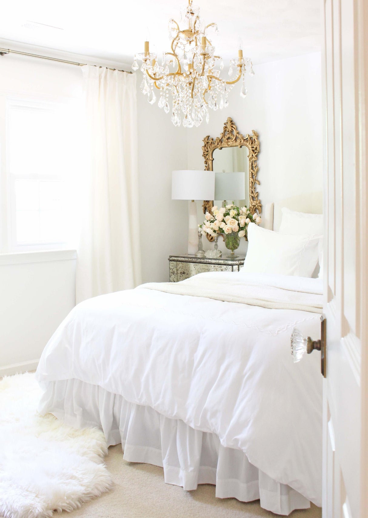 Crystorama Filmore 6 Light Hand Cut Crystal Antique Gold Chandelier