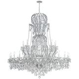 Crystorama Maria Theresa 37 Light Hand Cut Crystal Polished Chrome Chandelier